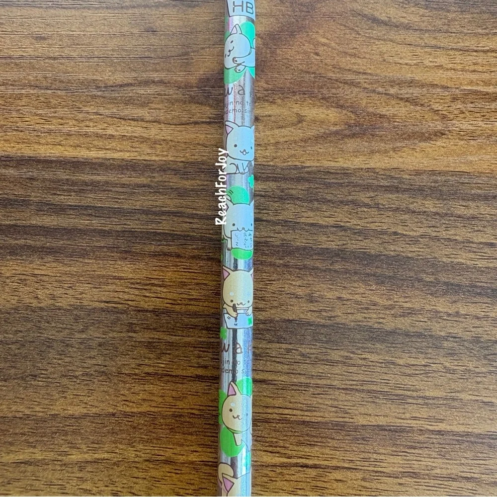 Iiwaken Pencil Shiba Pup San-X Made In Japan 2010 Silver And Green Clovers Dog